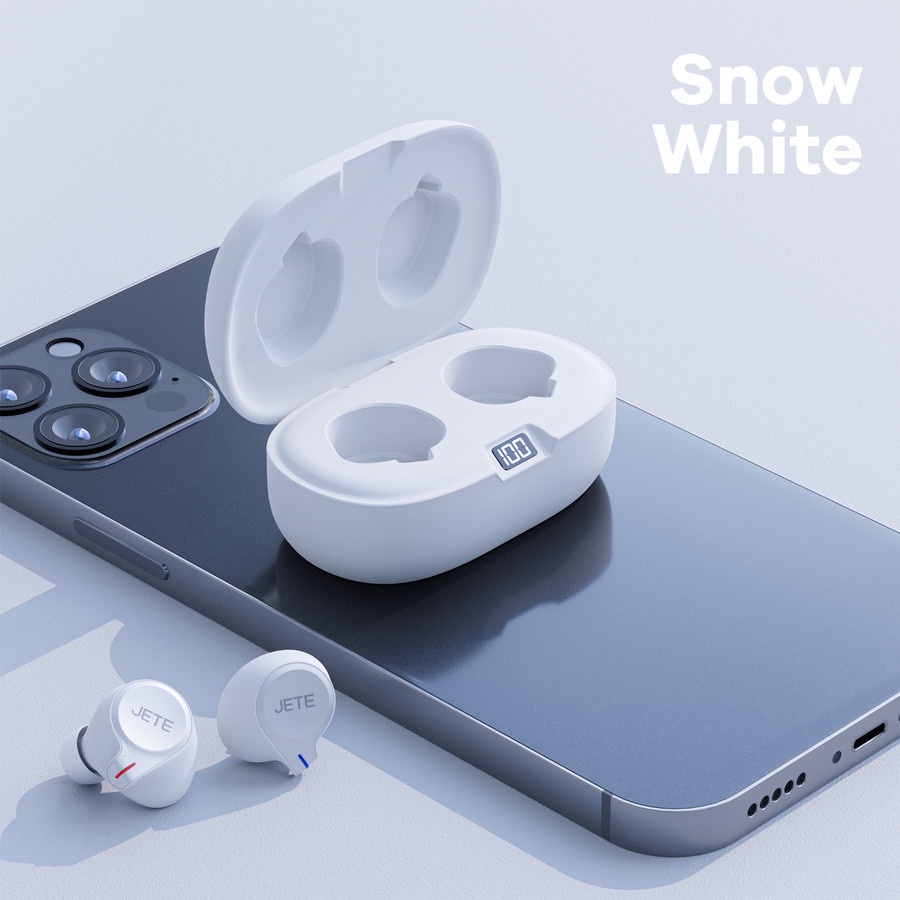 JETE TWS Bluetooth  Headset Bluetooth  Earbuds JETE T1 with LED Display-Garansi 2 Tahun