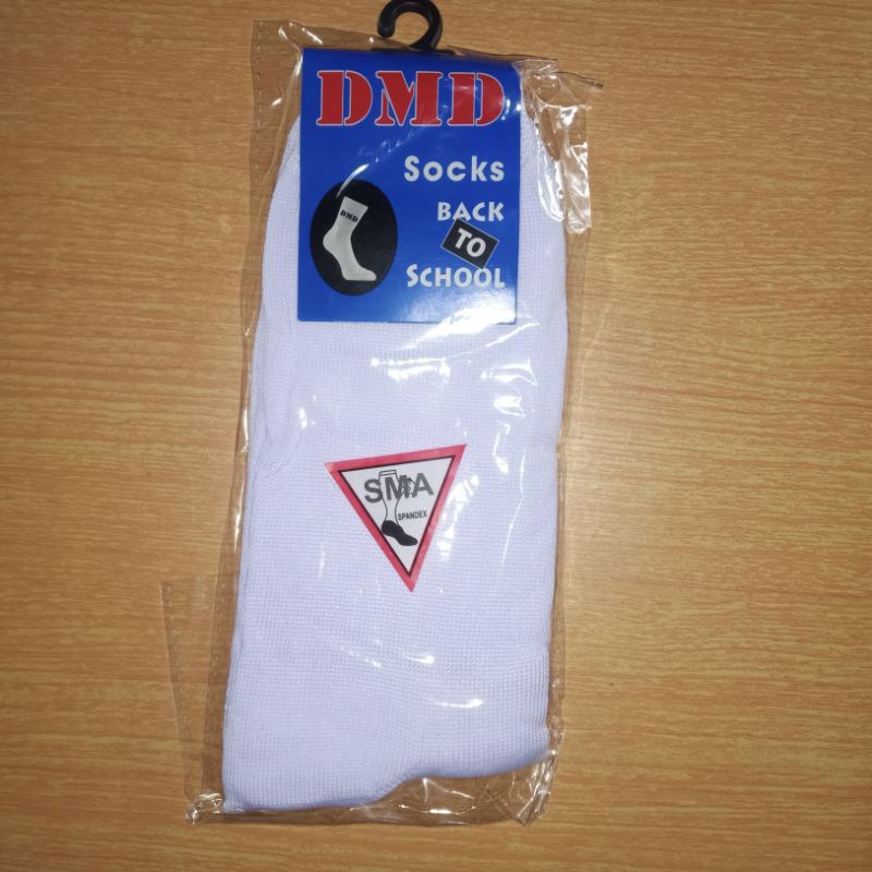 kaos kaki sekolah pelajar sma smp sd putih dmd