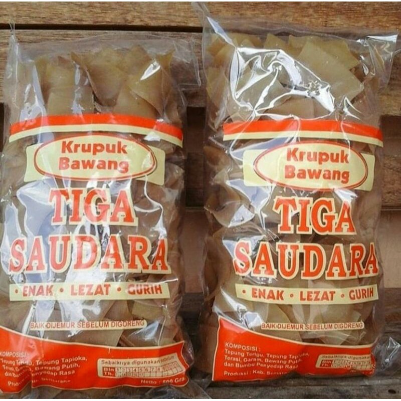 

KERUPUK BAWANG TIGA SAUDARA 500 GRAM