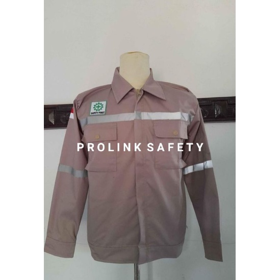 SERAGAM SAFETY COKLAT SUSU RESLETING