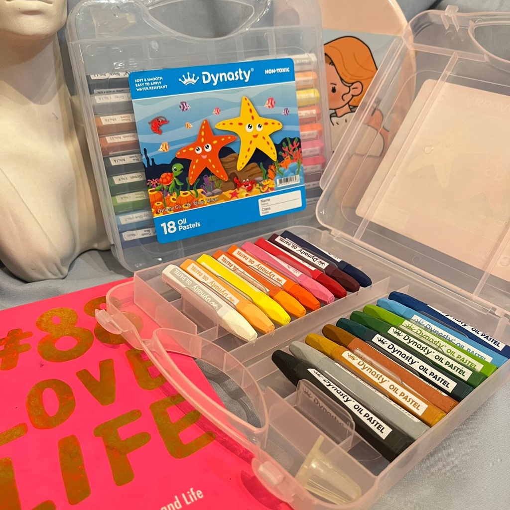 CRAYON PASTEL OIL DYNASTY KRAYON MENGGAMBAR LENGKAP 12/18/24/36 PIECES ALAT MELUKIS ANAK TERLENGKAP STATIONARY HARGA TERJANGKAU BAHAN AWET BISA GROSIR DAN COD