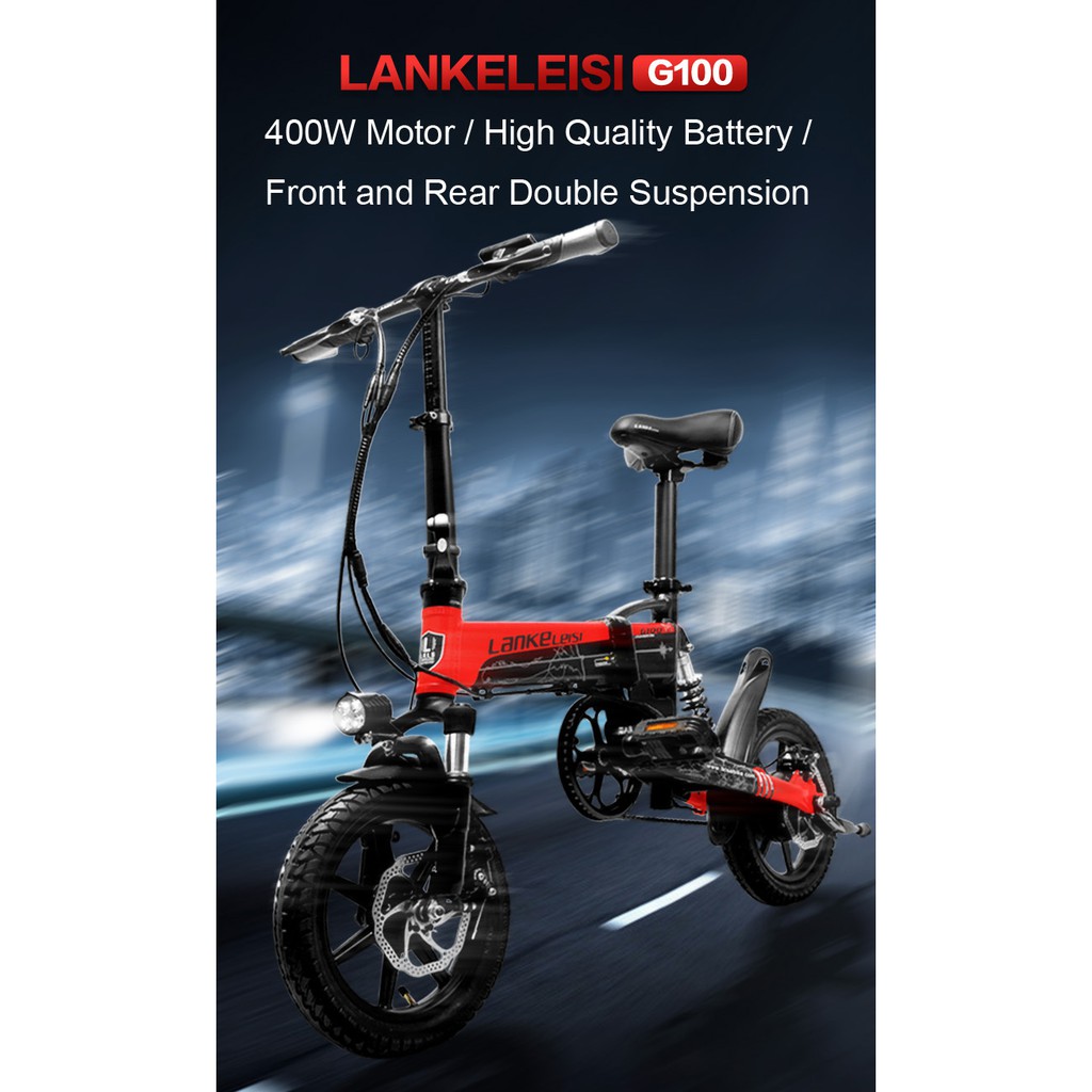Sepeda Listrik Elektrik Lipat Seli Smart Moped Lankeleisi G100