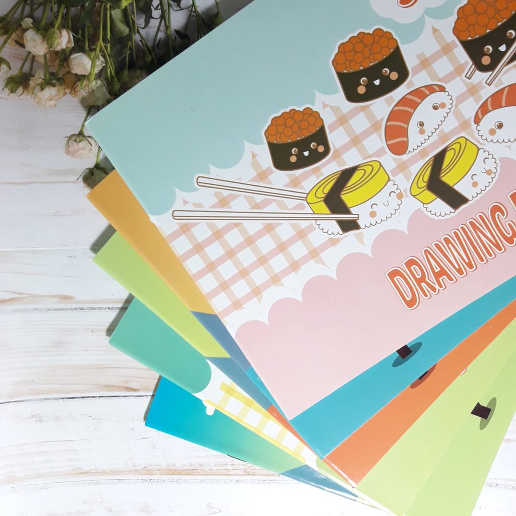 

[SATUAN] buku gambar A4 merek sidu drawing book anak SD isi 10 lembar murah