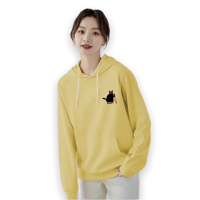 Lilipop.id Sweater Wanita Killer Cat Hoodie Jumper