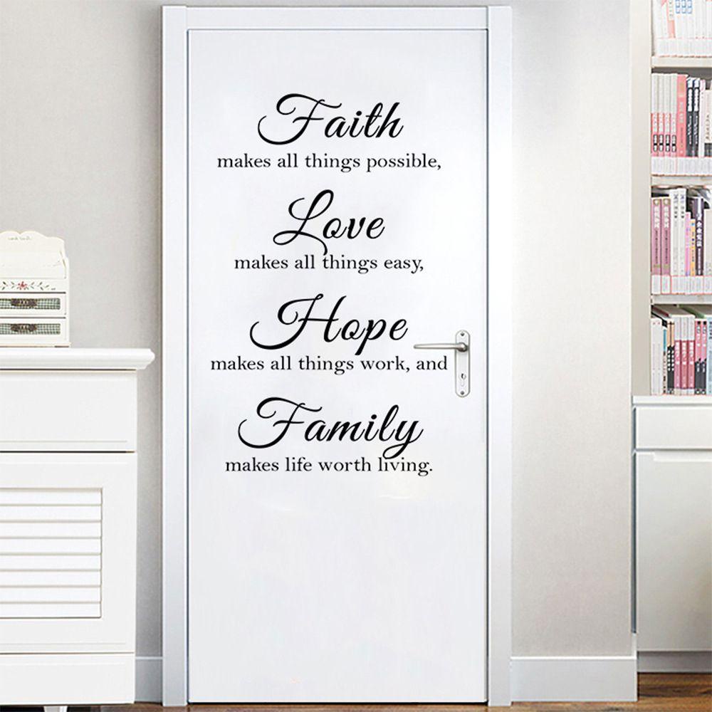 Populer Stiker Dinding Ruang Tamu Kamar Tidur Doa Gereja Yesus Vinyl Mural Quotes Inspirasi