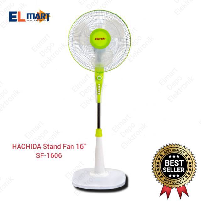 HACHIDA kipas angin berdiri 16 inch dengan timer SF 1606  4  kecepatan stand fan SF1606