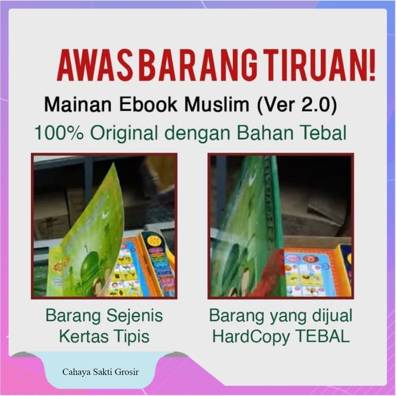 E-book Muslim lslamic/ Ebook 4 Bahasa Led Free Baterai-5