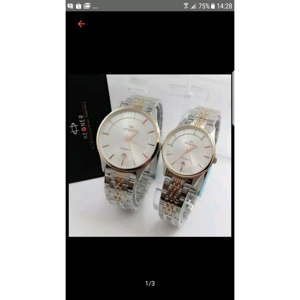 Jam Tangan Hegner Couple Kombinasi Classic