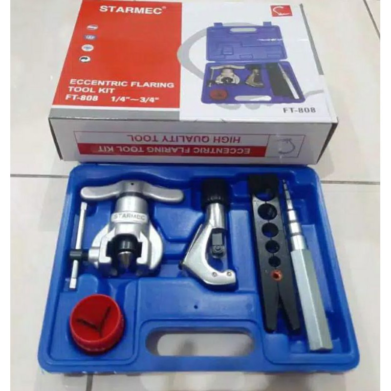 FLARING TOOL FT808 SET reamer catter dan swaging box  alat flaring pipa