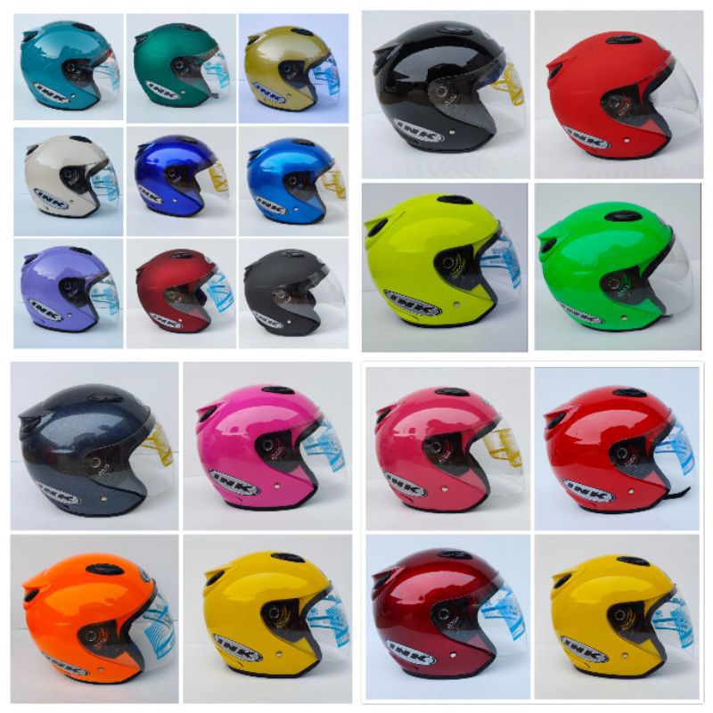 Helm INK KW Centro Half Face Helm Standar SNI (Grade 1 Ori) Packing Kardus - Helm Terbaru