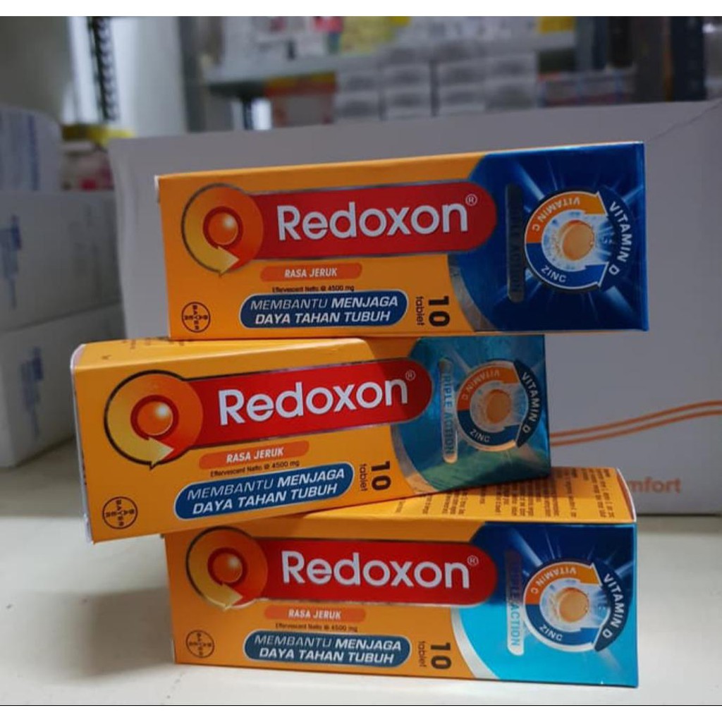 Redoxon Triple Action Rasa Jeruk Tablet Vitamin C 1000 Vitamin D Zinc Effervescent Shopee Indonesia