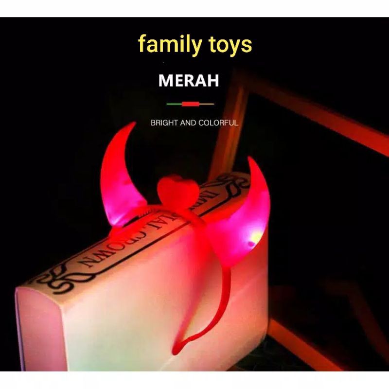 family games Bando led lampu tanduk devil party tahun baru natal ulang tahun anak dewasa