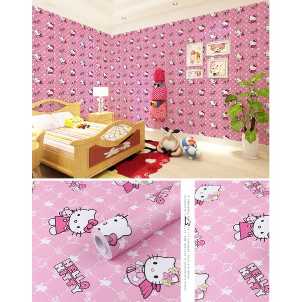 WALLPAPER STICKER DINDING GH PREMIUM QUALITY 45cm x 10mtr motif Wall sticker motif karakter