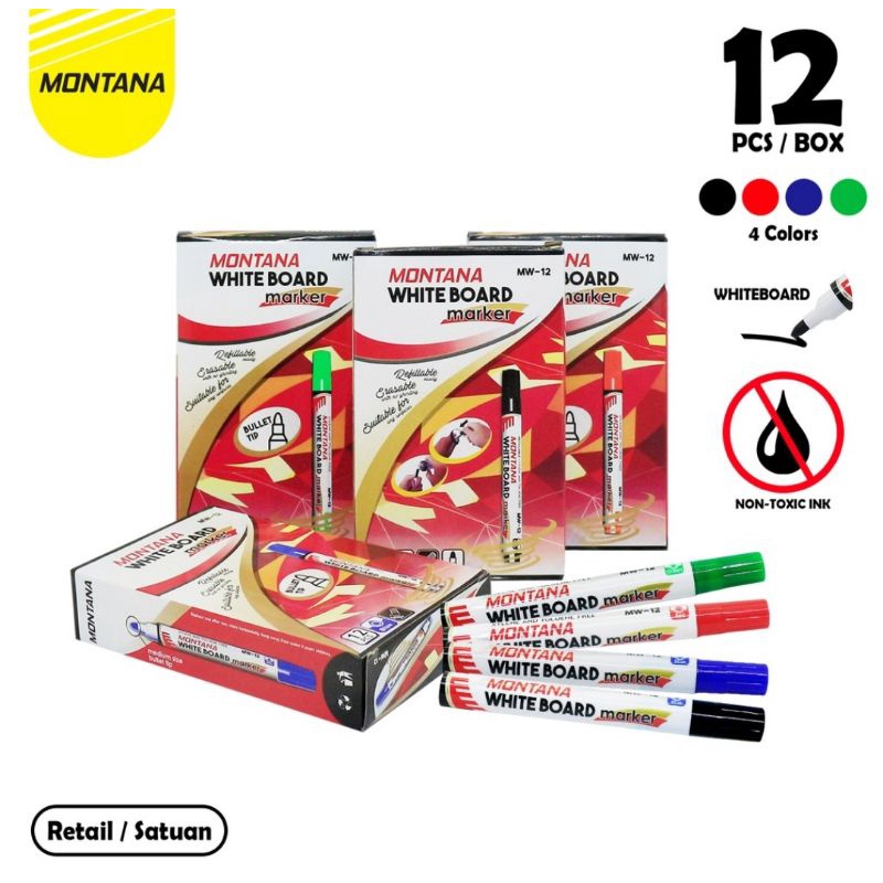 Spidol Snowman Whiteboard marker ABG-12 Non Permanen