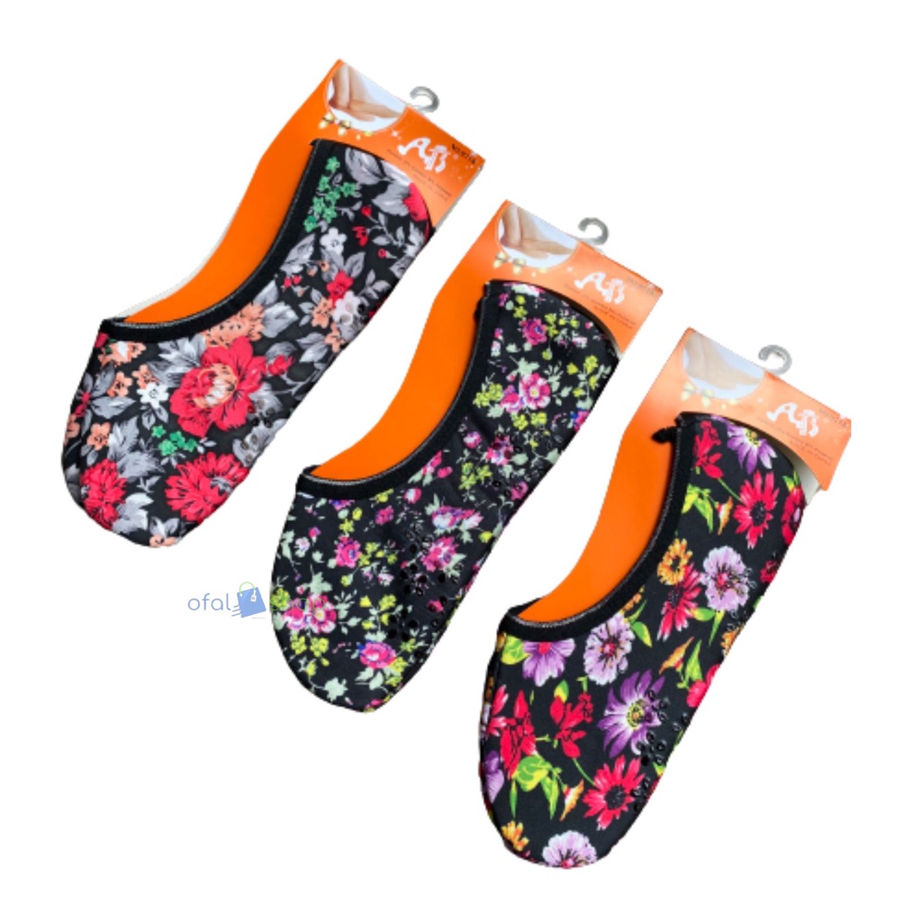 Kaos kaki tawaf wanita motif anti slip