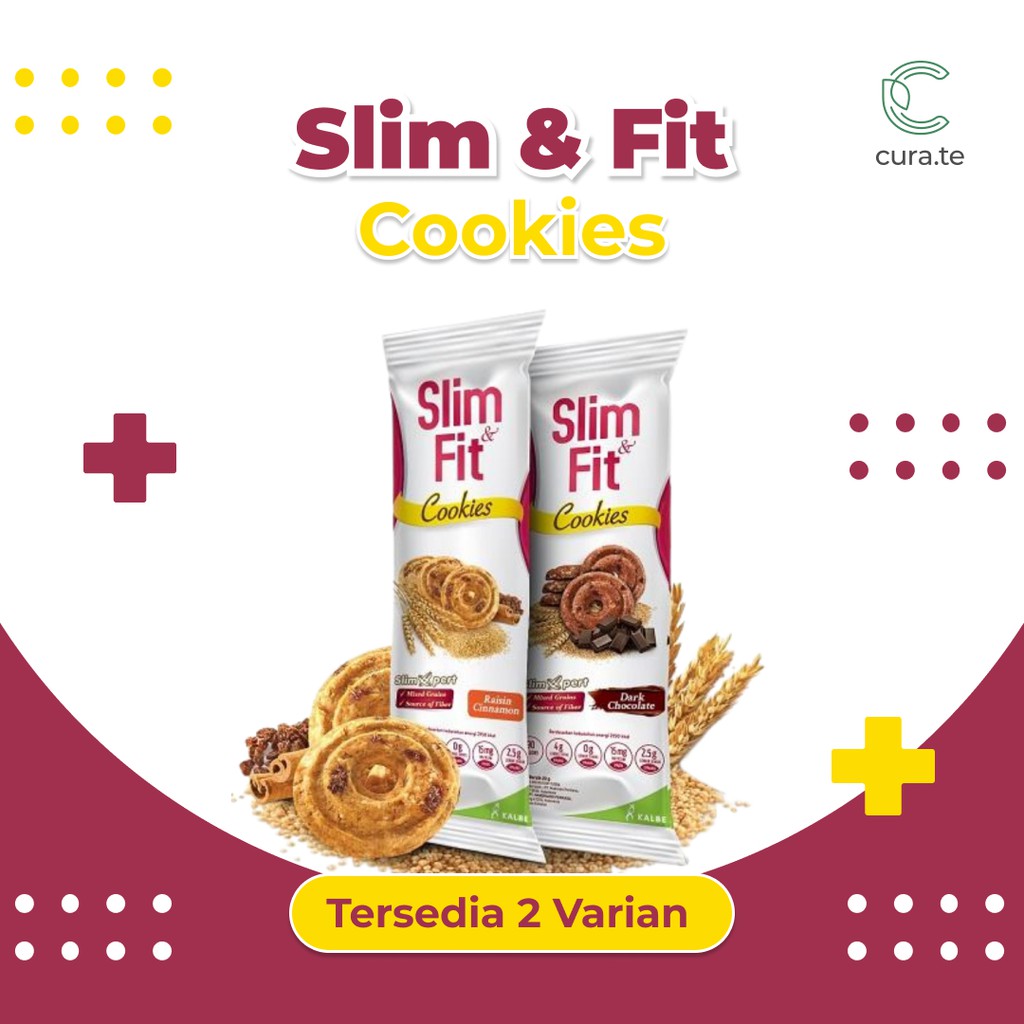 SLIM &amp; FIT COOKIES DIET SEHAT | SNACK CEMILAN RENDAH KALORI QUINOA OAT GANDUM