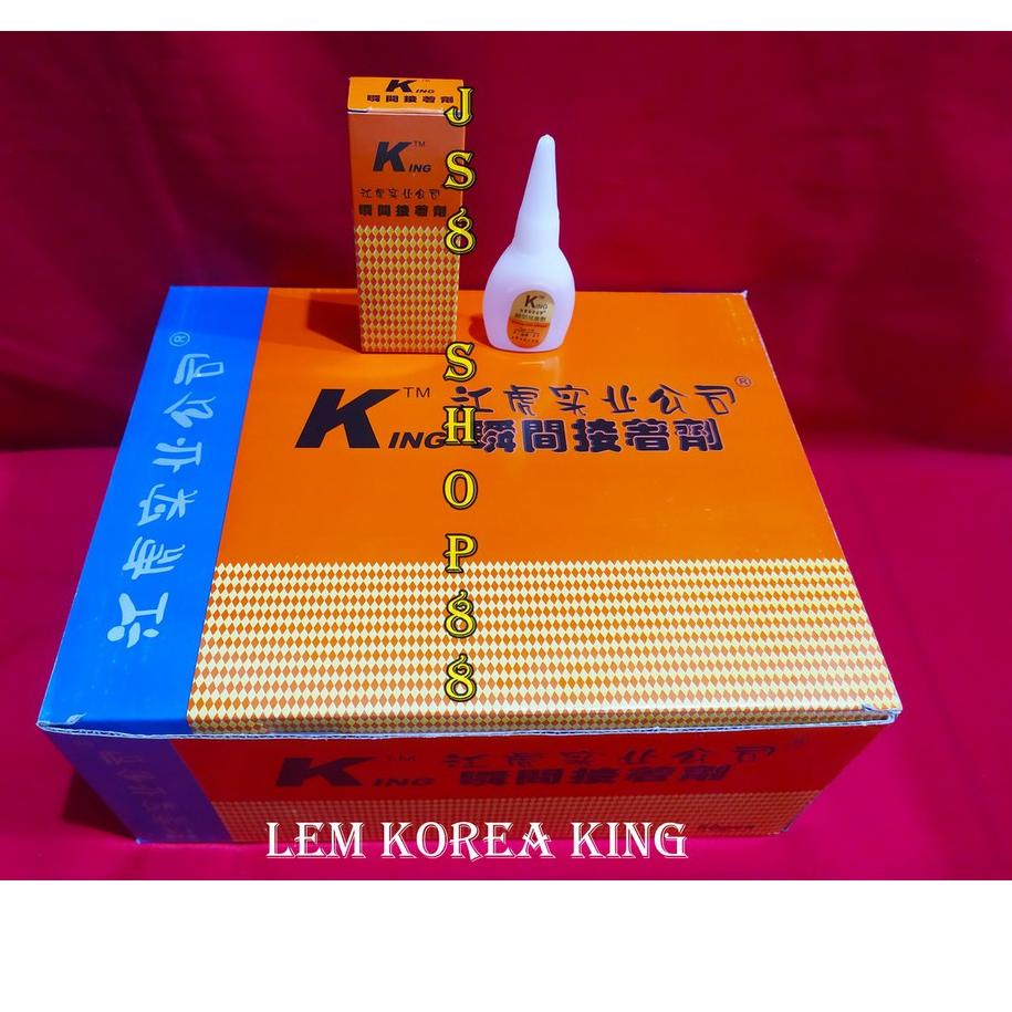 

PER BOX LEM KOREA KING / LEM KOREA ASLI / LEM SETAN / LEM SERBAGUNA / LEM SERBA GUNA / LEM POWER GLUE KING / LEM TETES CAIR / LEM ALTECO KING ORIGINAL ✔
