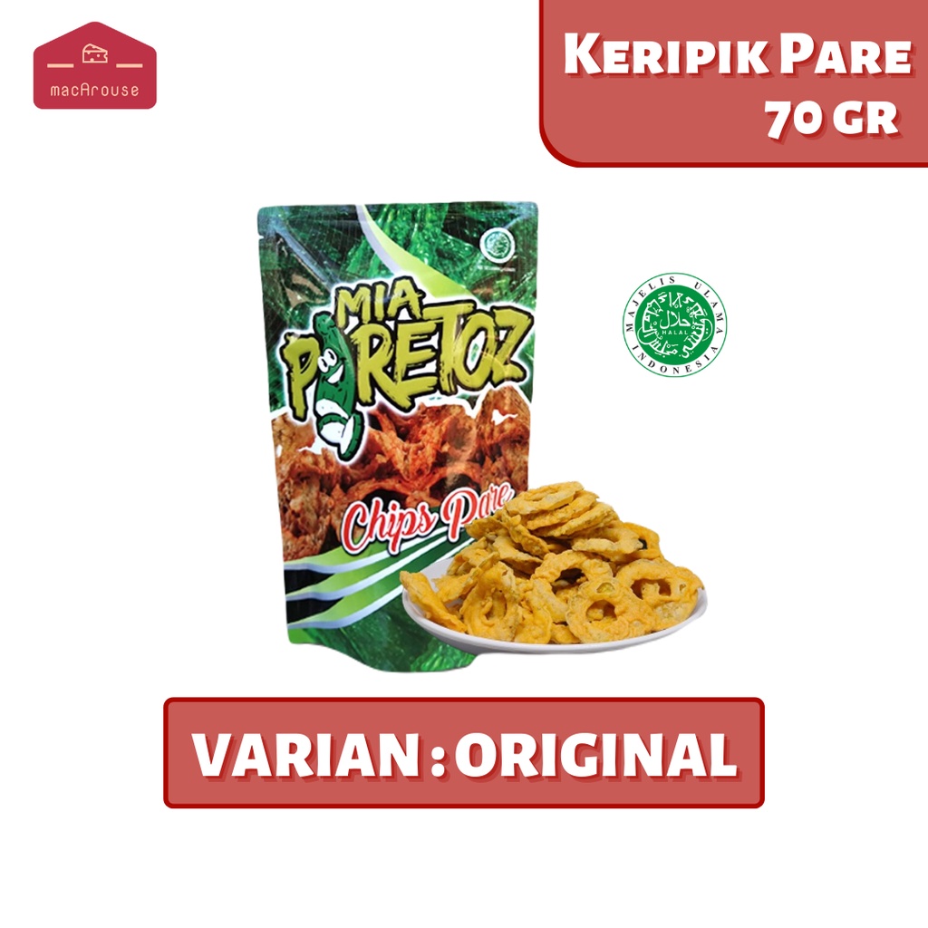 

KERIPIK PARE Keripik Cemilan dengan Kaldu Jamur Ukuran 70 gr