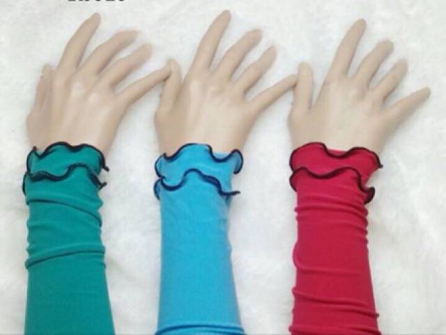 Handsock Curly 2line handsock model tali manset tangan wanita terlaris handsock polos kriwil