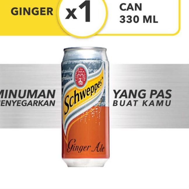 

Original Schweppes Ginger Ale Sleek Can 330 mL ★★★