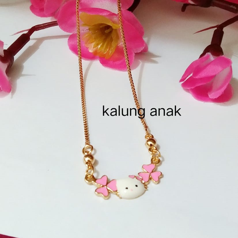 Kenten Acc - Kalung Liontin Perhiasan Anak Warna Emas Xuping Motif Hello Kitty / Kalung Anak H-1