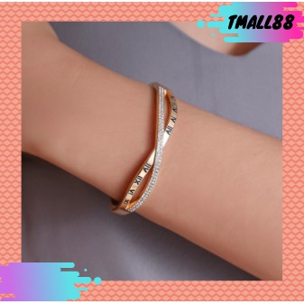 ♥TMALL88♥ Gelang Wanita C14 Titanium Energi Magnetik Om Mani Padme Hum Wanita