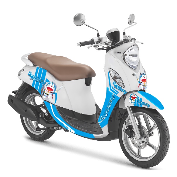 Sticker Dekal Stiker Full Body Decal Motor Yamaha Fino 125  Grande FI- Doraemon