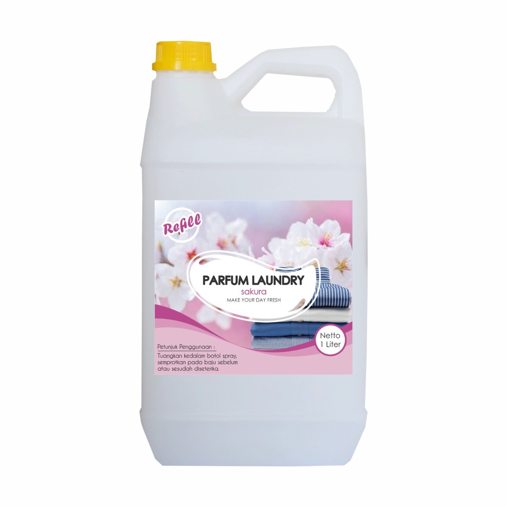 Parfum Laundry Sakura | Pewangi Laundry Pakaian  Wangi &amp; Tahan Lama | Kemasan 5 Liter | Bisa Cod | Terlaris