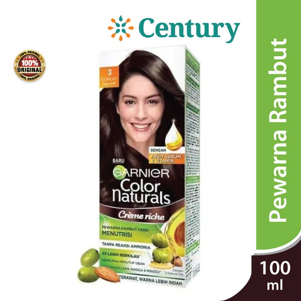 GARNIER COLOR NATURAL COKLAT GELAP  / PEWARNA RAMBUT COKLAT / HAIR COLOR / PERAWATAN RAMBUT