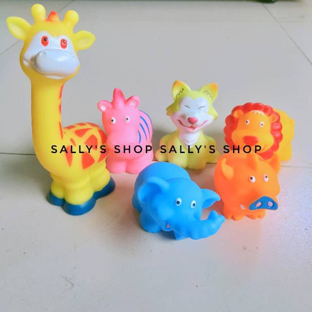 Mainan Mandi Bayi Karet Pencet Bunyi