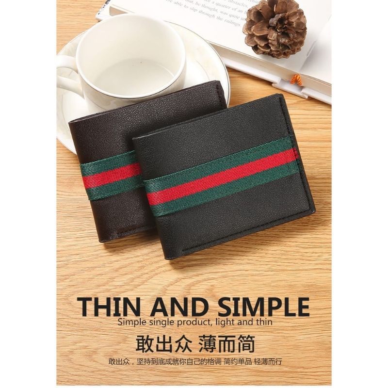 CEKTOKOTATI12 - DOMPET COWO PRIA PENDEK LIPAT IMPORT MURAH MUAT KARTU FOTO BISA COD READY MAKASSAR