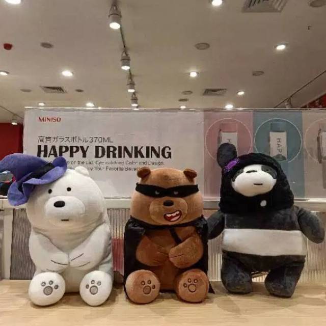 PROMO We bare bears boneka miniso besar/ kecil