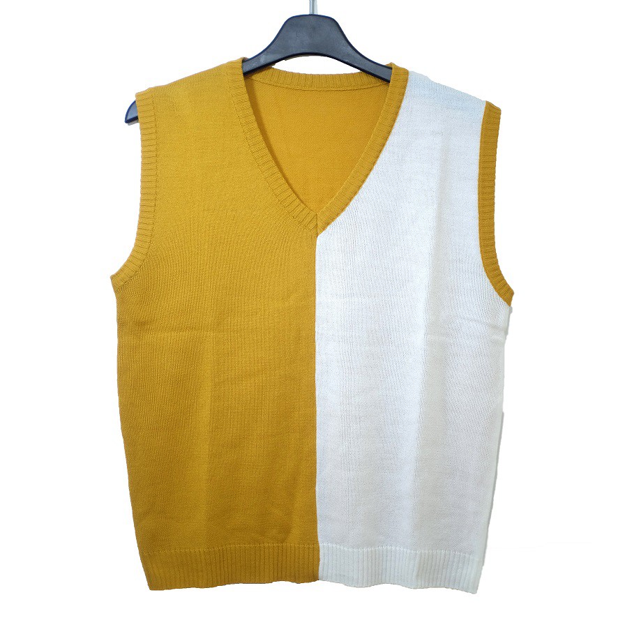 NEW VEST ROMPI RAJUT-Two Tone-Hits