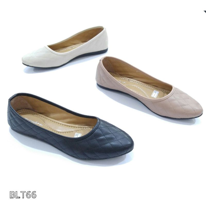 Borneo Sepatu Wanita Flat Ballerina Flatshoes Bahan Sintetis By Xavyera blt66