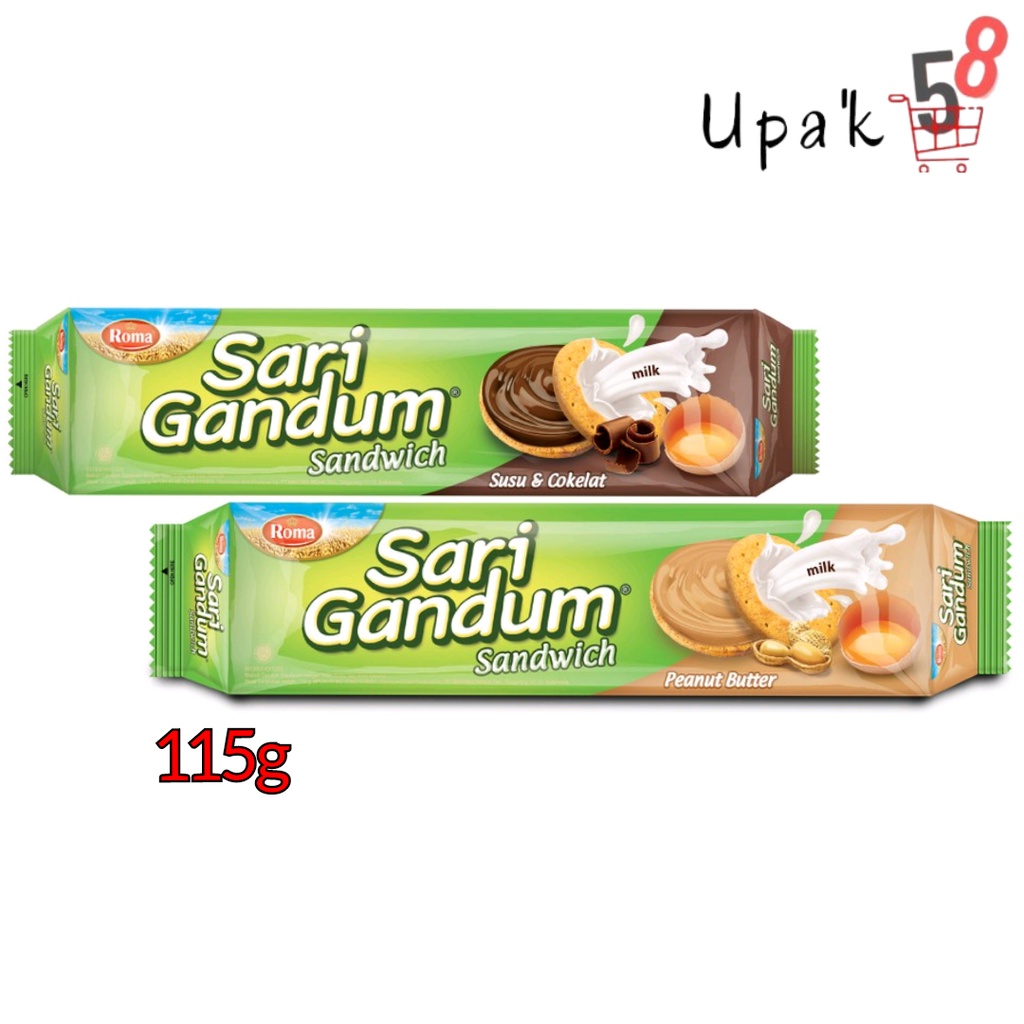 

Roma Sari Gandum (115gr) - ( Peanut Butter - Susu Coklat ) / Biskuit