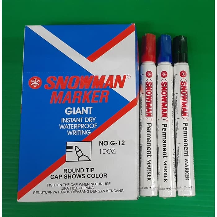 

SPIDOL PERMANEN SNOWMAN NO G-12 | PERMANENT MARKER | ATK