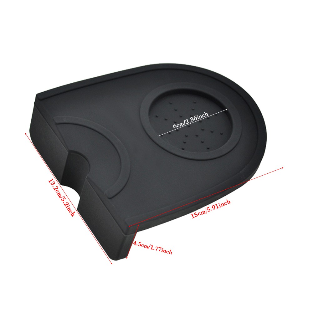 Silicone Holder Mat Tamper Kopi Espresso Barista BROTHERNEMCO - 0310 - Black