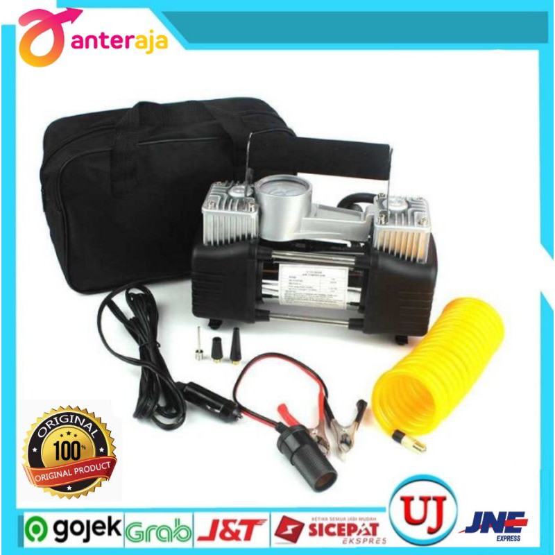 Pompa Ban Bus/Truk Compressor Double Cylinder 12V 100 PSI - DC-A105