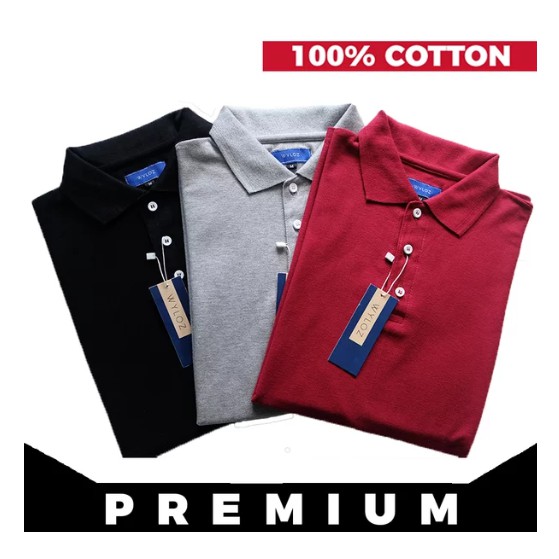 Kaos Polo Shirt Kerah Baju Pria Lacoste Cotton Wyloz