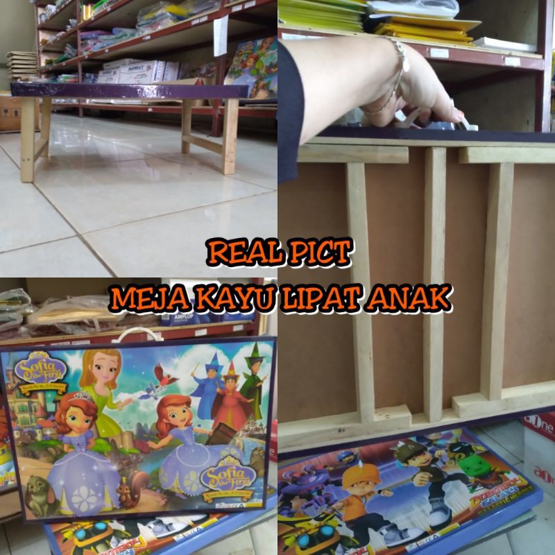 Meja Lipat kayu Anak