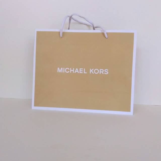 PAPER BAG BRANDED MICHAEL KORS SIZE M tersedia harga grosir murah