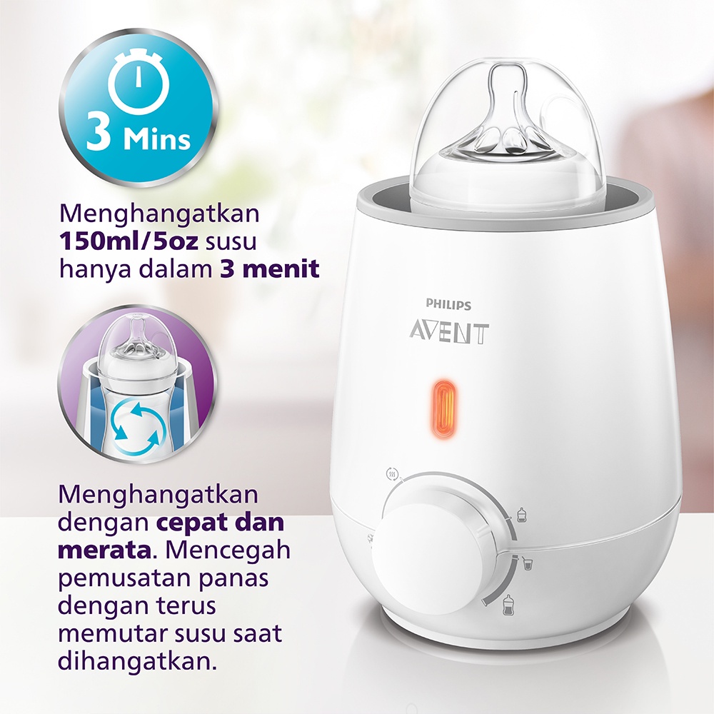 Philips Avent Fast Bottle Warmer Penghangat Asi Bayi Botol Warmer Original Garansi Resmi 2 Tahun