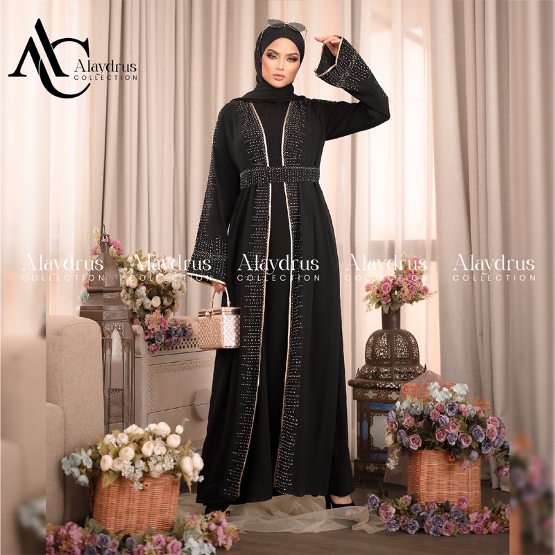 Abaya Gamis Maxi Dress Arab Saudi Bordir Zephy Turki Haji Umroh Dubai Turkey 811