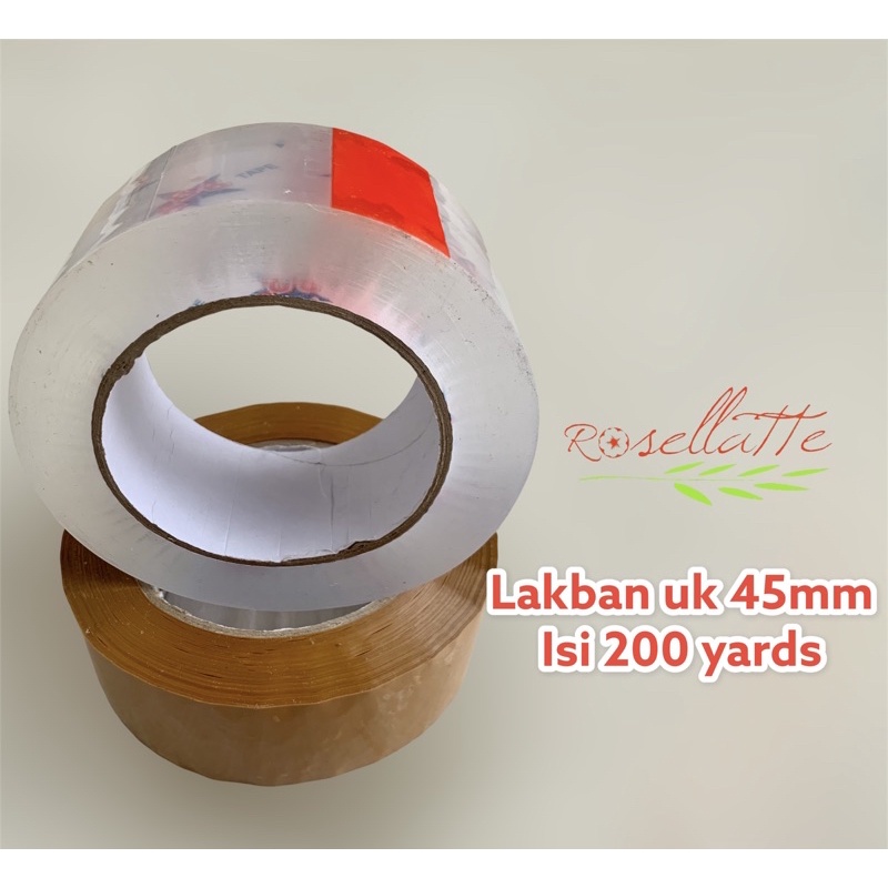 

Lakban Isolasi Packing isi 200 yards