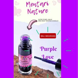 KUTEX HALAL MENTARI NATURE Henna Kuku  Pacar Arab Kutek Cat  