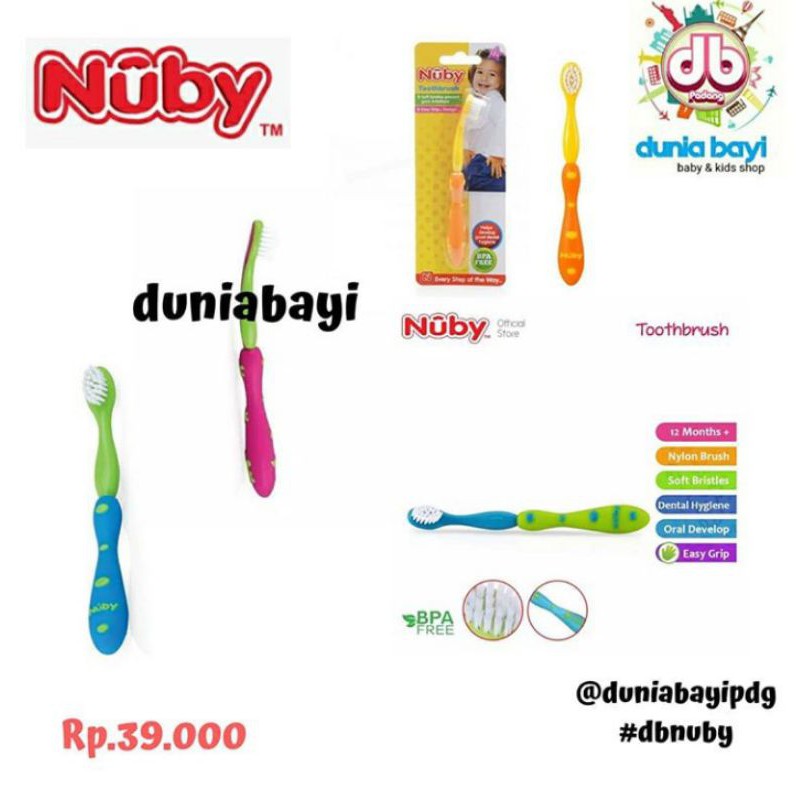 Nuby Grooming Toothbrush/ Nuby sikat gigi