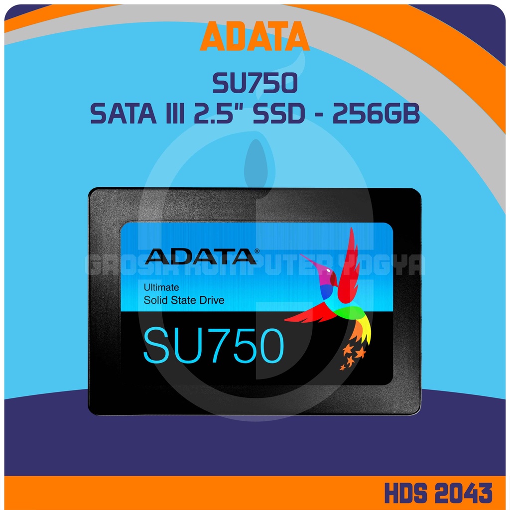 Adata SU750 256GB  550MBps Read 520MBps Write 2.5" SSD