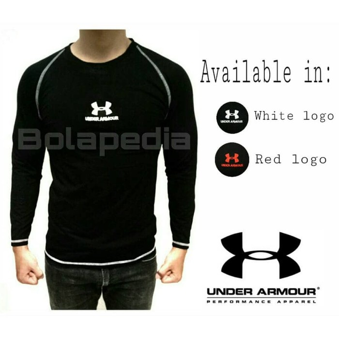 KAOS GYM LENGAN PANJANG FITNESS UNDER ARMOUR TRAINING