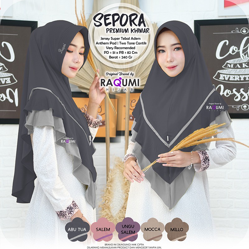 Hijab Instan Sepora Premium Jersey Super Original Raqumi-2