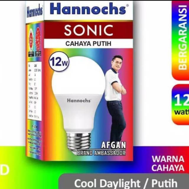 Lampu led Hannochs sonic 12 watt led bulb hannochs 12w